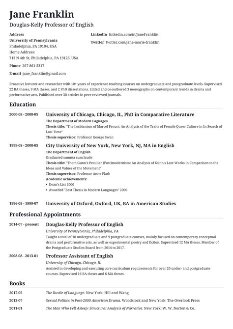 Samples Of Curriculum Vitae 500+ CV Examples a Curriculum Vitae for