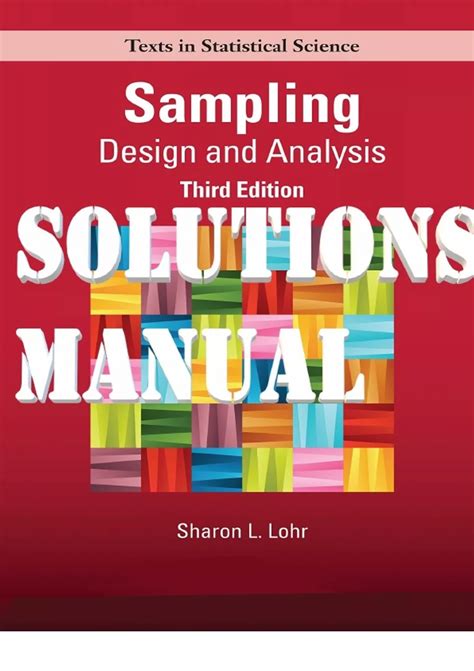 Sampling design and analysis lohr manual. - Ingenieria de fundaciones salgado manual de soluciones.
