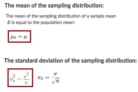 Sampling distribution of the sample mean example.  The probability distribution of a statisti...