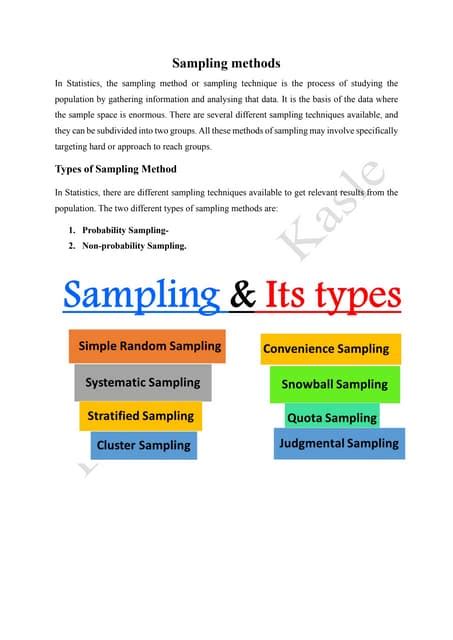 Sampling methods notes pdf.  Various problems arising in sample surveys.  W...