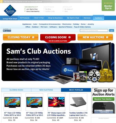 Sams club auctions. Exceptional wholesale club values on TVs, mattresses, business and office supplies and more at Sam’s Club. Shop online, become a member, or find your local club. 