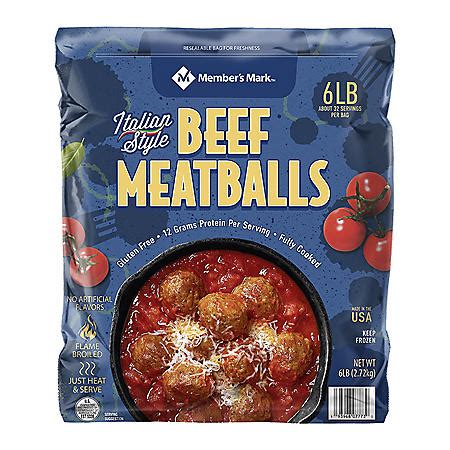 Sams club meatballs. The prefered method for cooking Pure Farmland Italian Style Meatballs is in the oven. Heat your oven to 375°F. Place the meatballs on an aluminum foil lined baking sheet coated lightly with nonstick cooking spray. Bake for 15 minutes. Gently turn meatballs over and bake an additional 8 to 10 minutes until internal temperature reaches at least ... 