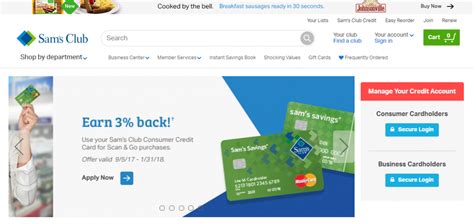  Sam's Club Credit Online Account Management. To login to your credit account online: Click on your card below or look up your account type. Credit Account Type Lookup. 