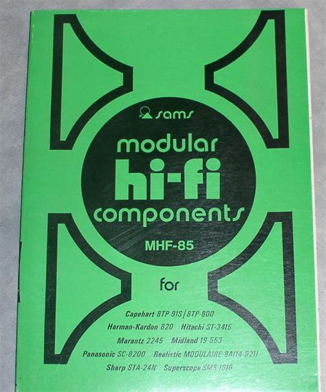 Sams modular hi fi component manual mhf 85 dic 1976. - Answers to iodine clock reaction lab.