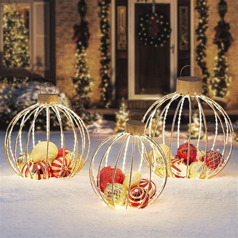 Sale : Outdoor Christmas Decorations. With Christmas right around the corner, backyards, porches and gardens are all set to be covered in snow and holiday cheer. Make these outdoor spaces all the merrier with Targets wide range of outdoor Christmas decorations. Get decorating with wreaths, sculptures, Christmas lights and lawn decorations.. 