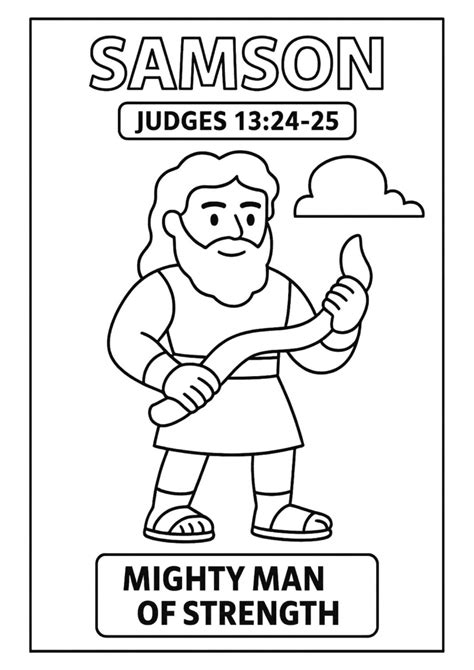 Samson Coloring Page