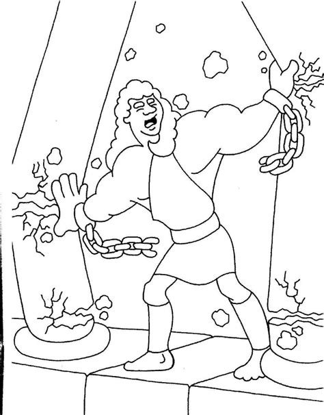 Samson Coloring Pages