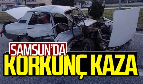 Samsun''da iki otomobil çarpıştı: 1 ölü, 5 yaralı