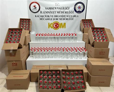 Samsun'da 860 litre etil alkol ele geçirildi - Son Dakika Haberleri
