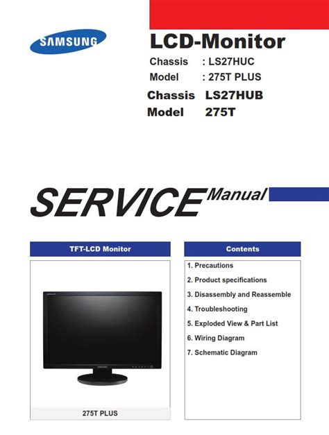 Samsung 275t service manual repair guide. - Soyo mt sytpt3227ab lcd hdtv manual.