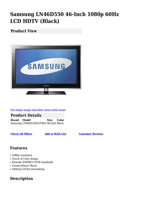 Samsung 40 inch lcd tv instruction manual. - Hungrig bin ich, will deinen mund. liebessonette..