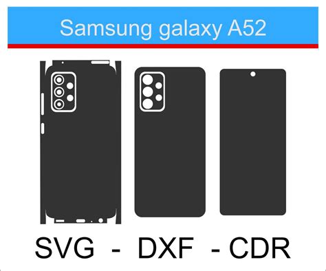 Samsung A52 Skin Template