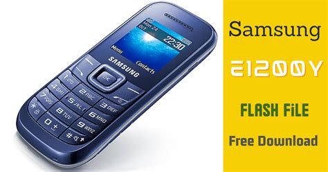 Samsung E1200Y Flash File 100% Tested + Flash Tool Download