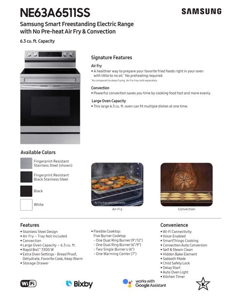 Samsung Electric Stove Manual