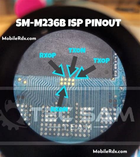 Samsung Galaxy M23 SMM236B ISP UFS Pinout Test Point