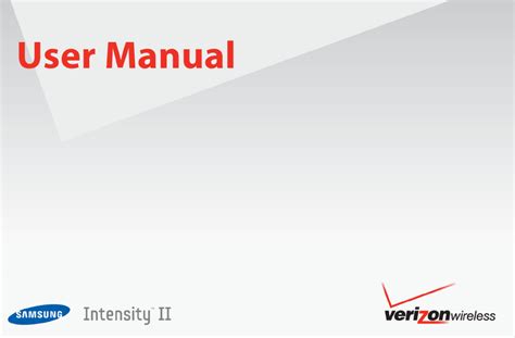 Samsung Intensity Ii Manual