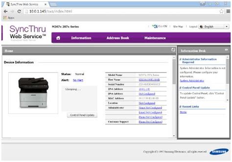 Samsung Laser Printers How to Log In to SyncThru Web Service HP® Customer Support