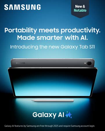 Samsung a11.  Its bright 11" screen¹ brings streaming, reading ...