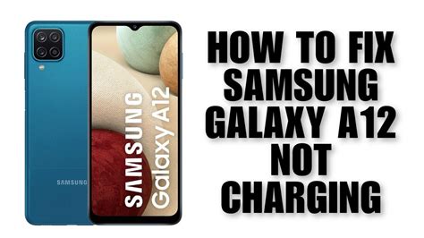 Samsung a12 not turning on or charging.  One common reason is a completely I...