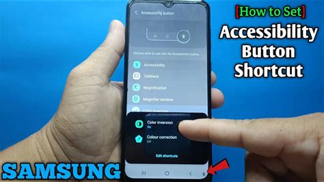 Samsung accessibility shortcut.  Be part of an experience that will help shape...