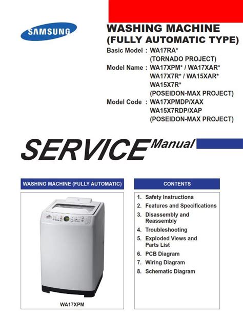 Samsung automatic washing machine service manual. - Merck manual de veterinaria quinta edicion.