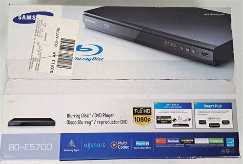 Samsung bd-e5700 wifi blu-ray disc player manual