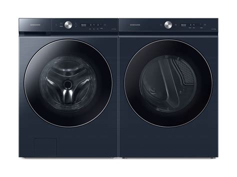 Samsung bespoke washer and dryer. Bespoke 5.3 cu. ft. Ultra Capacity Front Load Washer with AI OptiWash™ and Auto Dispense in Forest Green From $ 1,098.00 Save $ θ with recycle θ Price after trade-in credit with eligible trade-in θ 