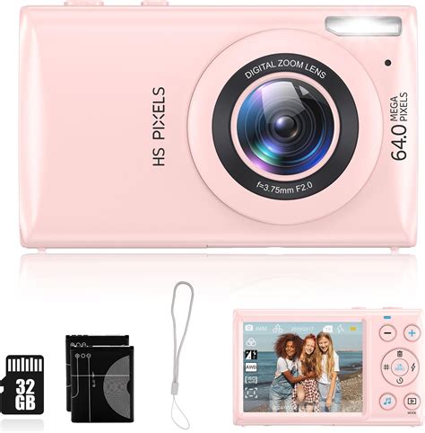 Samsung camera pink.  Digital Camera, 4K Cameras for Photography, Digital Point and Shoot Camera...