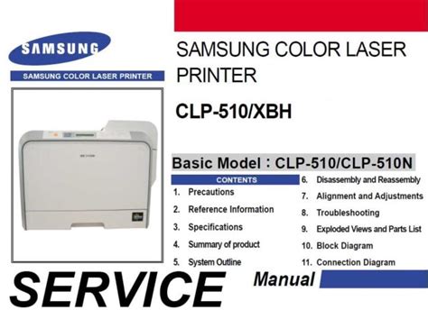 Samsung clp 510n clp 510 xbh color laser printer service repair manual. - Apology letter to judge for missing court date.