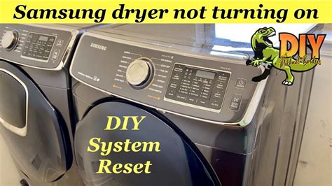 Samsung dryer not turning on. A broken drive belt will stop the dryer drum from spinning. It is the most common reason a gas dryer is no longer tumbling. The belt wraps around the drum, and as the belt rotates, it causes the drum to spin. The machine may work when the drive belt breaks, but the drum does not tumble. 