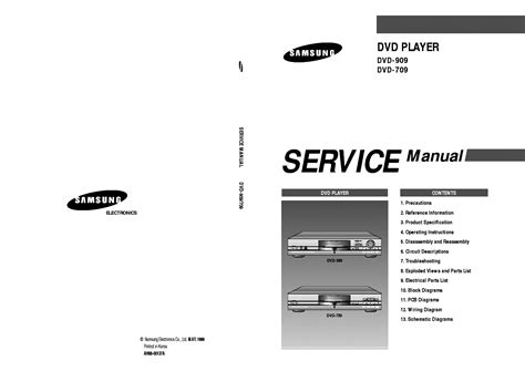 Samsung dvd 909 dvd 709 dvd player service manual. - Student study guide linear algebra with applications.