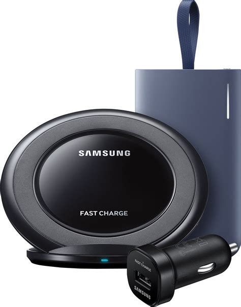 Samsung fast charge. Gear S3, Gear Sport, and Galaxy Watch can charge in the same location as your phone by simply placing your watch on the charging pad ; Fast Charge 2.0 - With a Galaxy S9, Note9 or other compatible Samsung smartphone, experience up to 7.5W Fast Charge wireless charging output. Galaxy S10/e/+ can charge up to 12W with Fast Charge 2.0 