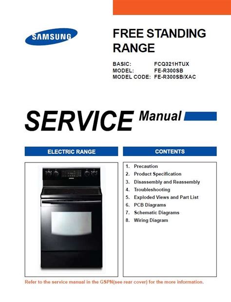 Samsung fe r300sb service manual repair guide. - Stanadyne fuel injection pumps repair manuals.