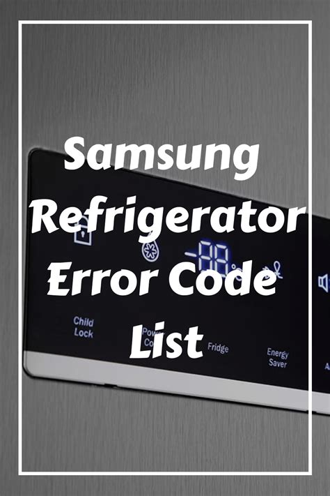My refrigerator has a warning sign that refrigerator has an error: 5E, 14E,22E,24E 40E . It says to press OK button for 3 seconds but nothing happens … read more. 