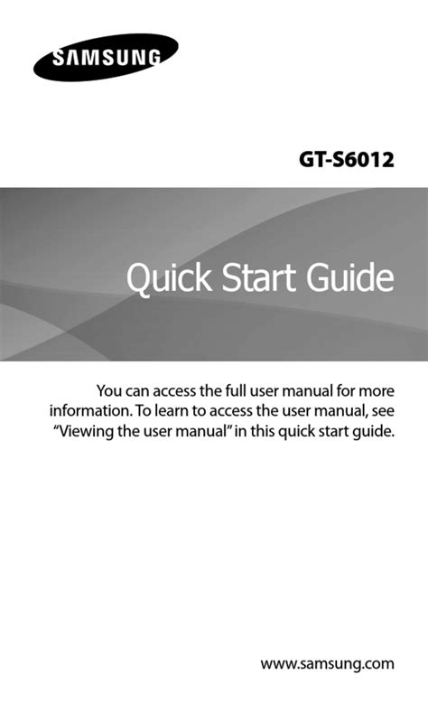 Samsung galaxy music duos gt s6012 service manual repair guide. - Manuale di servizio del trattore ford 5000.