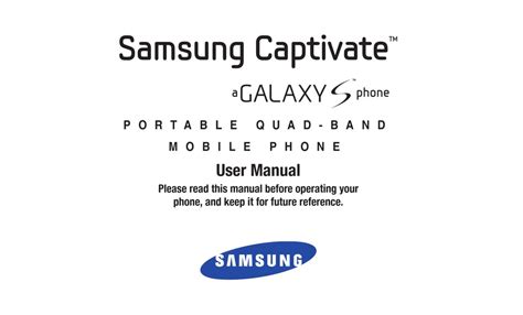 Samsung galaxy s captivate owners manual. - Variations des salaires et les flux de la main-d'œuvre au canada..