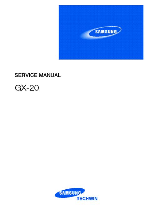 Samsung gx 20 gx20 service and repair manual. - Nissan z31 300zx 1985 1986 manuale di riparazione di servizio.