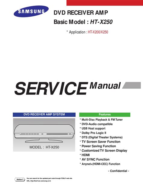 Samsung ht x250 ht x250r service manual repair guide. - Volvo l220e wheel loader service repair manual instant.