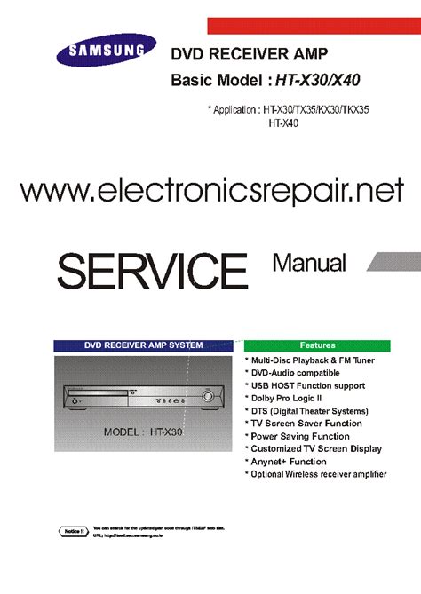 Samsung ht x30 ht x40 dvd service manual. - 2007 ktm sx 50 pro jr manual.