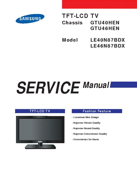 Samsung le40n87bd tv service manual download. - Kommunikationsstrukturen in den geistlichen exerzitien des ignatius von loyola.