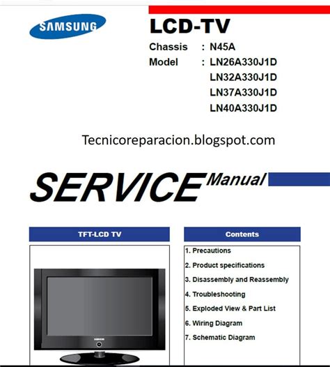 Samsung ln26a330j1d ln32a330j1d ln37a330j1d ln40a330j1d service manual. - Gehl rs10 44 telescopic handlers parts manual.
