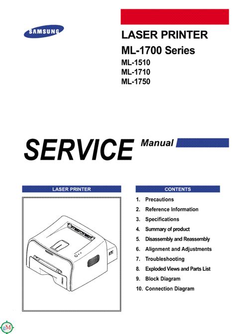 Samsung ml 1510 ml 1710 ml 1750 series service manual. - 00 range rover land rover shop manual.