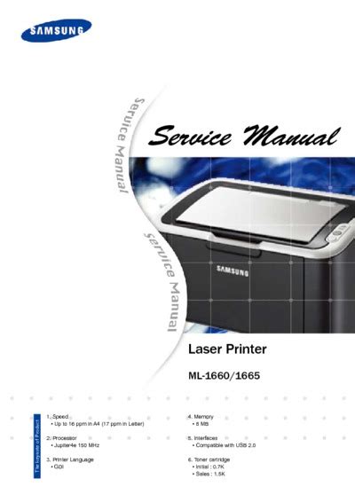 Samsung ml 1665 ml 1660 service repair manual. - 98 skidoo summit 670 manual shop.