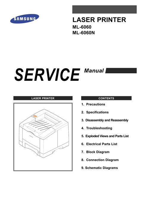 Samsung ml 6060 ml 6060n laser printer service repair manual. - Handbook of automated reasoning vol 1 volume 1.