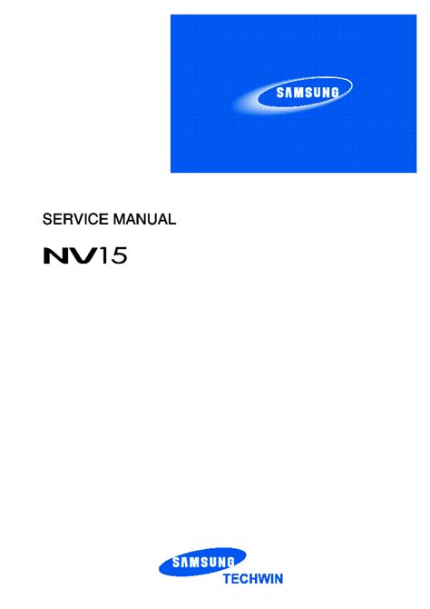 Samsung nv15 service manual repair guide. - Jerry bridges confiando en dios guía de estudio.