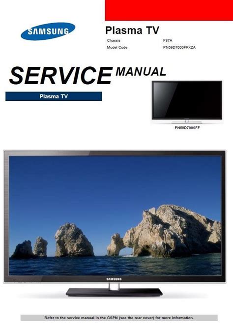 Samsung pn59d7000 pn59d7000ff pn59d7000ffxza service manual and repair guide. - Rettung des stockalperschlosses in brig, 1936 bis 1981.