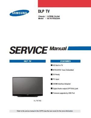 Samsung pn60e7000 pn60e7000ff pn64e7000ffxza manual de servicio y guía de reparación. - Menciones de derechos en el registro de la propiedad.