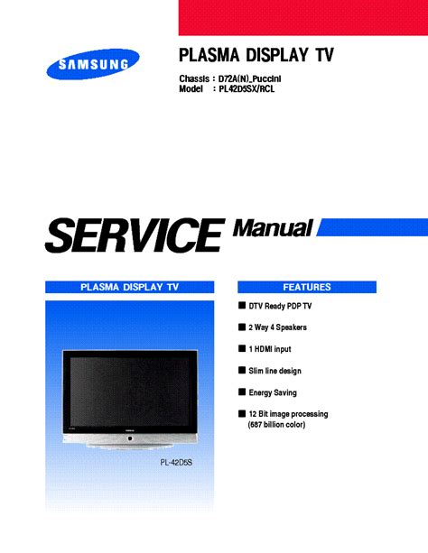 Samsung ps 42d5s plasma tv service manual download. - Study guide for dc parking enforcement.