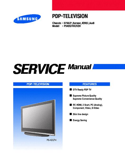 Samsung ps 42q7hd plasma tv service manual download. - Guía de coleccionistas mafia iii prima.