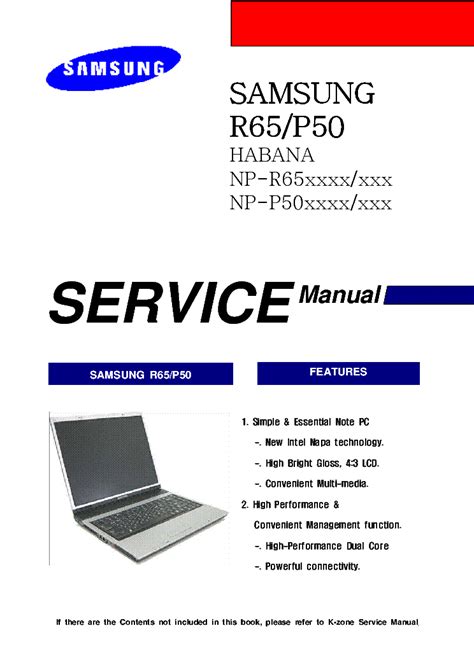Samsung r65 service manual repair guide. - Empfehlungen zum fünften rahmenplan für den hochschulbau.